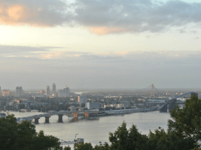 panorama - city on a river
